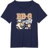 imageStar Wars  The Force Awakens BB8 Collegiate TShirtNavy Blue