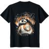 imageStar Wars  The Force Awakens BB8 Kanji TShirtBlack