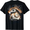 imageStar Wars  The Force Awakens BB8 Kanji TShirtBlack
