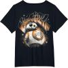 imageStar Wars  The Force Awakens BB8 Kanji TShirtBlack