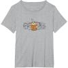 imageStar Wars  The Mandalorian Grogu Butterfly TShirtHeather Grey