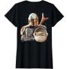 imageStar Wars  The Mandalorian Mando TShirtBlack