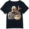 imageStar Wars  The Mandalorian Mando TShirtBlack