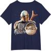 imageStar Wars  The Mandalorian Mando TShirtNavy Blue