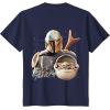 imageStar Wars  The Mandalorian Mando TShirtNavy Blue