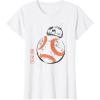 imageStar Wars BB8 Japan Sumie Ink Wash Painting Style TShirtWhite