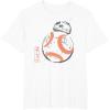 imageStar Wars BB8 Japan Sumie Ink Wash Painting Style TShirtWhite