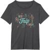 imageStar Wars Best Trip Ever Group Shot Cute Outline Chest Logo TShirtDark Heather Grey