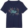 imageStar Wars Best Trip Ever Group Shot Cute Outline Chest Logo TShirtNavy Blue
