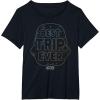 imageStar Wars Best Trip Ever Storm Trooper Outline Chest Logo TShirtBlack