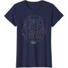 imageStar Wars Best Trip Ever Storm Trooper Outline Chest Logo TShirtNavy Blue