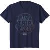 imageStar Wars Best Trip Ever Storm Trooper Outline Chest Logo TShirtNavy Blue