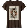 imageStar Wars Boba Fett Bounty Hunter Playing Card TShirtBrown