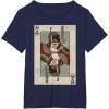 imageStar Wars Boba Fett Bounty Hunter Playing Card TShirtNavy Blue