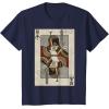 imageStar Wars Boba Fett Bounty Hunter Playing Card TShirtNavy Blue