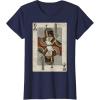 imageStar Wars Boba Fett Bounty Hunter Playing Card TShirtNavy Blue