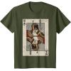 imageStar Wars Boba Fett Bounty Hunter Playing Card TShirtOlive Green