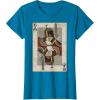 imageStar Wars Boba Fett Bounty Hunter Playing Card TShirtSapphire Blue