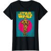 imageStar Wars C3PO Vintage Trading Card Graphic TShirt TShirtBlack