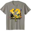 imageStar Wars Classic Characters Thirteenth Birthday 13 Year Old TShirtSlate Grey
