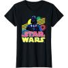 imageStar Wars Darth Vader Bold Graphic Retro Eighties 80s Vibe TShirtBlack