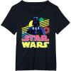 imageStar Wars Darth Vader Bold Graphic Retro Eighties 80s Vibe TShirtBlack