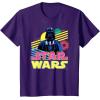 imageStar Wars Darth Vader Bold Graphic Retro Eighties 80s Vibe TShirtPurple