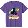 imageStar Wars Darth Vader Bold Graphic Retro Eighties 80s Vibe TShirtPurple Heather