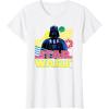 imageStar Wars Darth Vader Bold Graphic Retro Eighties 80s Vibe TShirtWhite