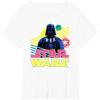 imageStar Wars Darth Vader Bold Graphic Retro Eighties 80s Vibe TShirtWhite