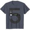 imageStar Wars Darth Vader Fifth Birthday TShirtHeather Blue