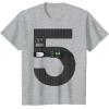 imageStar Wars Darth Vader Fifth Birthday TShirtHeather Grey