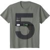 imageStar Wars Darth Vader Fifth Birthday TShirtOlive Heather