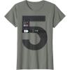 imageStar Wars Darth Vader Fifth Birthday TShirtOlive Heather