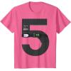 imageStar Wars Darth Vader Fifth Birthday TShirtPink Heather