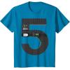imageStar Wars Darth Vader Fifth Birthday TShirtSapphire Blue