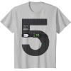 imageStar Wars Darth Vader Fifth Birthday TShirtSilver Grey
