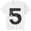 imageStar Wars Darth Vader Fifth Birthday TShirtWhite