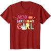 imageStar Wars Grogu Mandalorian Toon Mom of the Birthday Girl TShirtCranberry Red