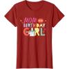 imageStar Wars Grogu Mandalorian Toon Mom of the Birthday Girl TShirtCranberry Red