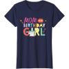 imageStar Wars Grogu Mandalorian Toon Mom of the Birthday Girl TShirtNavy Blue