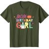 imageStar Wars Grogu Mandalorian Toon Mom of the Birthday Girl TShirtOlive Green