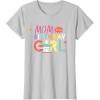 imageStar Wars Grogu Mandalorian Toon Mom of the Birthday Girl TShirtSilver Grey