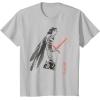 imageStar Wars Kylo Ren Japan Sumie Ink Wash Painting Style TShirtSilver Grey