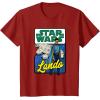 imageStar Wars Lando Millennium Falcon Retro TShirt TShirtCranberry Red