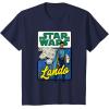 imageStar Wars Lando Millennium Falcon Retro TShirt TShirtNavy Blue