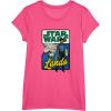 imageStar Wars Lando Millennium Falcon Retro TShirt TShirtPink Heather