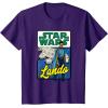 imageStar Wars Lando Millennium Falcon Retro TShirt TShirtPurple
