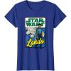 imageStar Wars Lando Millennium Falcon Retro TShirt TShirtRoyal Blue