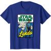 imageStar Wars Lando Millennium Falcon Retro TShirt TShirtRoyal Blue